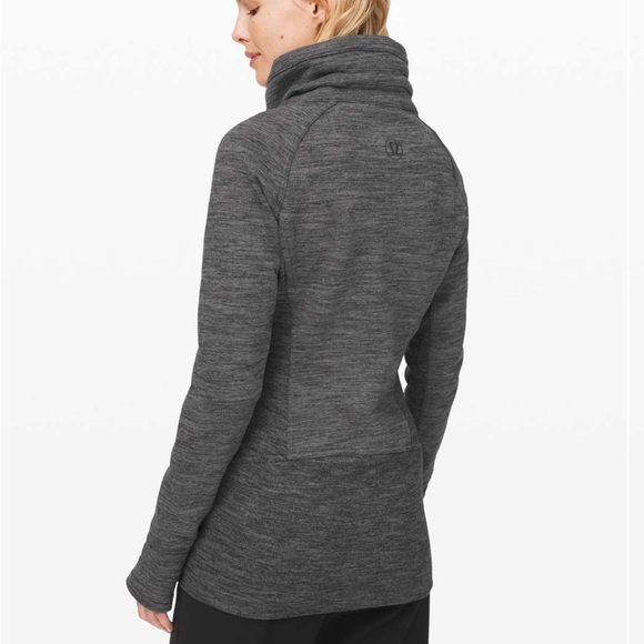 lululemon athletica Jackets & Blazers - Lululemon Jacket Radiant Jacket II Heathered Core Dark Grey Fleece Zip Up Scuba